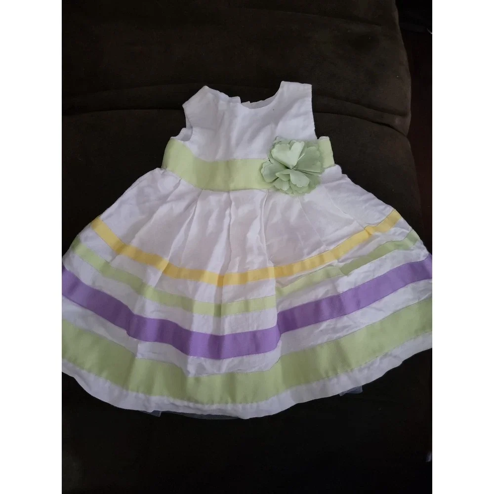 Gymboree first picnic layette line spring Easter dress size 6 12 months‎